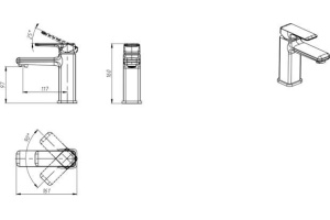 Смеситель Bravat Freya F1367400CP-RUS для раковины - 2