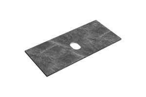 Столешница для ванной комнаты Sancos 100х46 черная