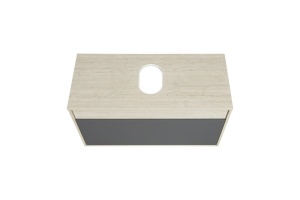 Тумба под раковину Aquaton Лофт Урбан 100 светлое дерево-серый - 2