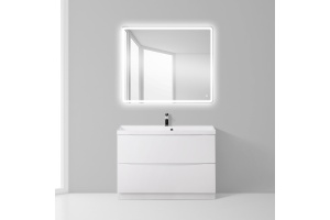 Тумба с раковиной BelBagno Marino 90 bianco lucido, напольная - 2