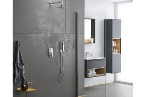 Шкаф-пенал EXCELLENT Tuto 40 серый - светлое дерево - 3