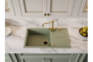 Мойка кухонная Omoikiri Sumi Artceramic/wind green (4997107) - 2