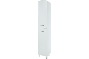 Шкаф-пенал Bellezza Амелия 35 L, с бельевой корзиной, белый