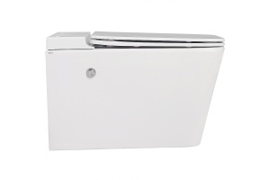 Подвесной унитаз Abber Rechteck белый с сиденьем микролифт - 2