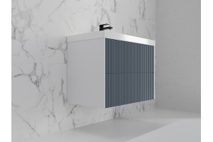 Тумба под раковину Style Line Стокгольм 70 серая матовая - 3