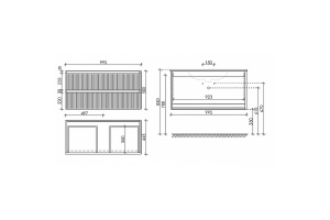Тумба под раковину Sancos Snob R 100 белая - 3