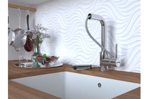 Смеситель для кухни Paulmark Kassel белый матовый  - 2