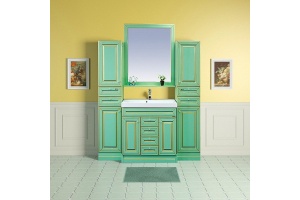 Тумба для комплекта Misty Vena 75 салатовая, патина - 2