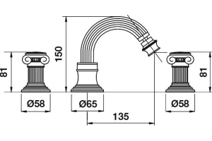 Смеситель Cezares Olimp BBS2 02 M для биде - 2