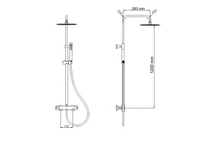 Душевая стойка RGW Shower Panels SP-21 - 2