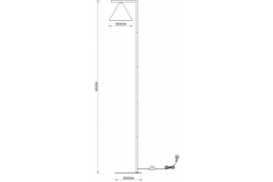 Торшер Arte Lamp David A7033PN-1BK - 2