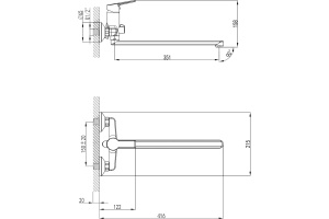 Смеситель Milardo Stripe STRSB02M10 универсальный - 3