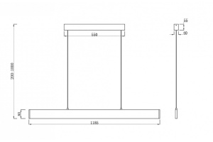 Подвесной светодиодный светильник Maytoni Step P010PL-L30G3K - 3