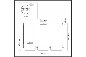 Подвесной светодиодный светильник Odeon Light Kavia 5003/30L - 3