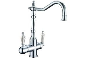 Смеситель для кухни Boheme Tradizionale хром с кристаллом Swarovski