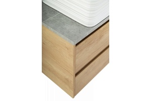 Столешница в ванную комнату BelBagno 90х46 керамогранит (KEP-90-MGL-W0) - 2