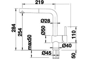 Смеситель для кухонной мойки Blanco Linus бежевый (517621) - 3