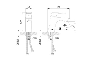 Смеситель для раковины Lemark Unit хром (LM4506C) - 2
