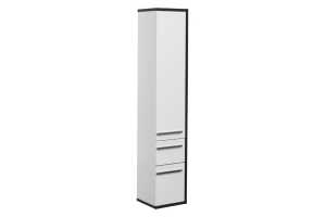 Шкаф-пенал Aquanet Фостер 35 белый, эвкалипт мистери