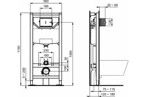 Комплект Ideal Standard Tesi T0079V3 + T3529V3 + R020467 - 2