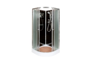 Душевая кабина Deto B 100х100 без крыши, черный (B01BLACK) - 2
