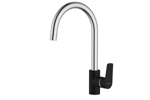 Смеситель для кухонной мойки Redblu by Damixa Origin Balance хром, черный (790720000)