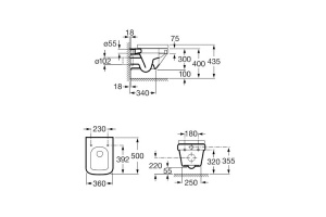 Чаша для унитаза подвесного Roca Dama-N 346788000 - 2