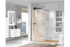 Душевая перегородка Cezares Liberta-L-1-110-BR-NERO - 2