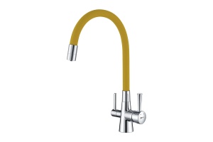 Смеситель Lemark Comfort (LM3075C-Yellow) для кухни  с подключением к фильтру с питьевой водой