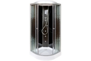 Душевая кабина DETO L801GM+ELBLACK - 2