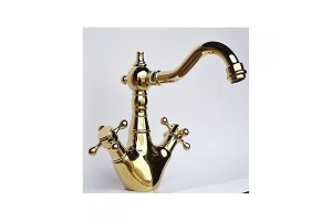 Смеситель для раковины Magliezza Classico золото (50118-do)