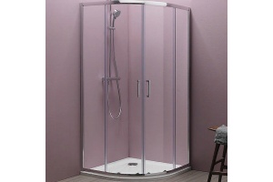 Душевой уголок Kolpa San Eco Quat 90x90 хром стекло прозрачное