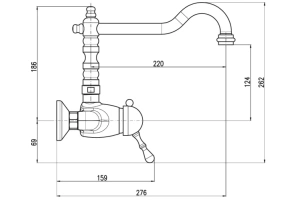 Смеситель для кухни Rav Slezak Labe бронза - 2