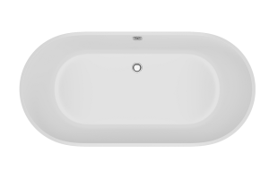Ванна из литьевого мрамора Delice Olivia 165х80 белый