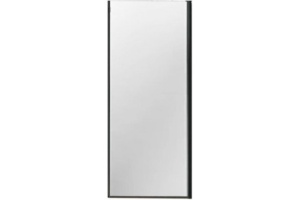 Боковая стенка Vincea Garda 90х190 черная стекло рифленое