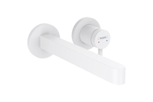 Смеситель для раковины Hansgrohe Finoris белый матовый