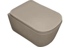 Унитаз подвесной Kerasan Tribeca с сиденьем микролифт Nocciola (511481)