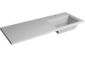 Раковина Stella Polar Мадлен 130 R на стиральную машину белый