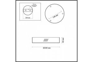 Основание для светильника Odeon Light L-vision Brizzi 3885/3LA - 2