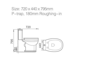 Напольный унитаз Boheme Vogue (941) - 2