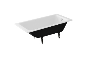 Чугунная ванна Delice Parallel 160х70 белая с ручками - 3