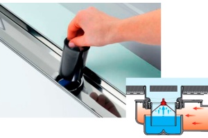 Погружной стакан с мембраной для сифонов  DN 100 - 2