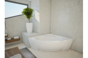 Акриловая ванна Акватек Поларис – 2 160x160 вклеенный каркас - 3