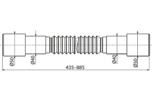 Гофра AlcaPlast A720 - 2