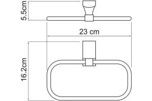 Полотенцедержатель Wasserkraft Leine K-5060 - 3