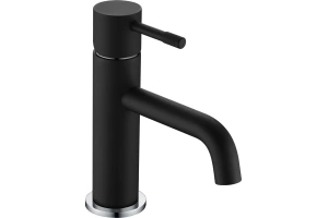 Смеситель для раковины Boheme Uno черный, хром (461-BCR)
