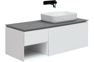 Тумба под раковину Allen Brau Infinity 120 R белый матовый - 3