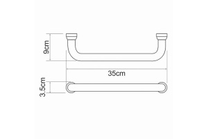 K-1066WHITE Поручень для ванной - 3