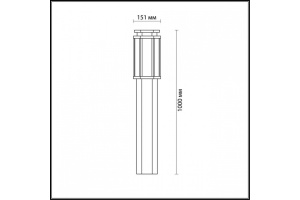 Уличный светильник Odeon Light Nature Gino 4048/1F - 3