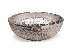 Раковина накладная CeramaLux NC  41 см серебро (J2050)